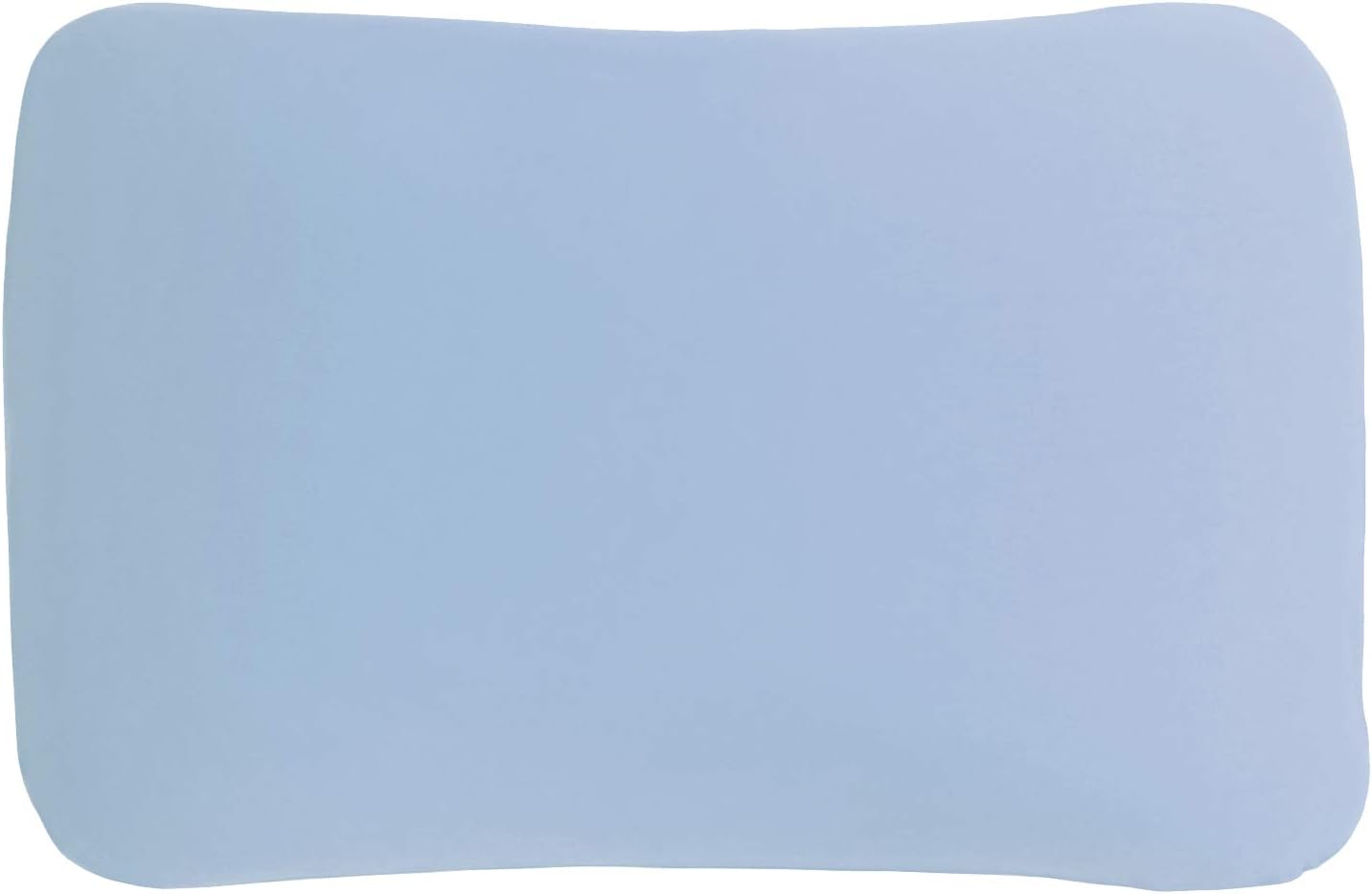 Edda Lux Housse destiné à Tempur Symphony et Tempur Arch S/M Oreiller 63 x 43 cm, Taie d'oreiller en Jersey Doux avec Fermeture éclair, 100% Coton, Bleu Clair