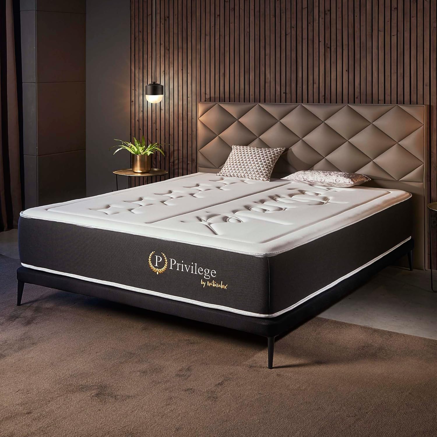 Matelas Privilege 180x200 cm - 30 cm - Mousse HR + Mémoire de Forme + Blue Latex - Confort Ferme - Haute Densité - Thermorégulateur - Premium - Réversible - Soutien 7 Zones