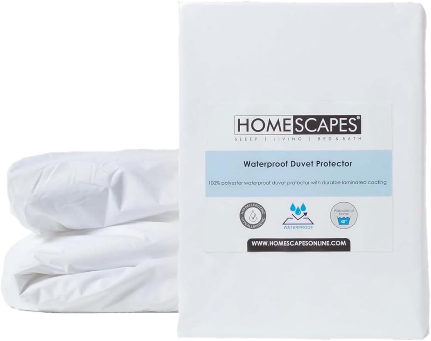 Protège Couette 135x200 cm, Protection Housse de Couette imperméable et hypoallergénique 135 x 200 cm