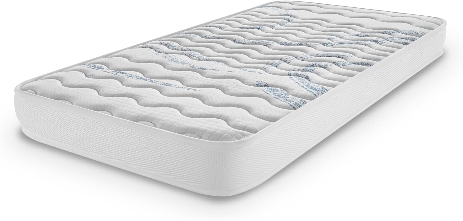 Matelas Bébé 60x120 cm - Accueil Mousse HR - Respirant - Réversible - Hypoallergénique - Certifié Oeko Tex - Conception Française - modèle Baby Confort Perfect Sleep - Épaisseur 12 cm 60 x 120 cm DESIGN 5