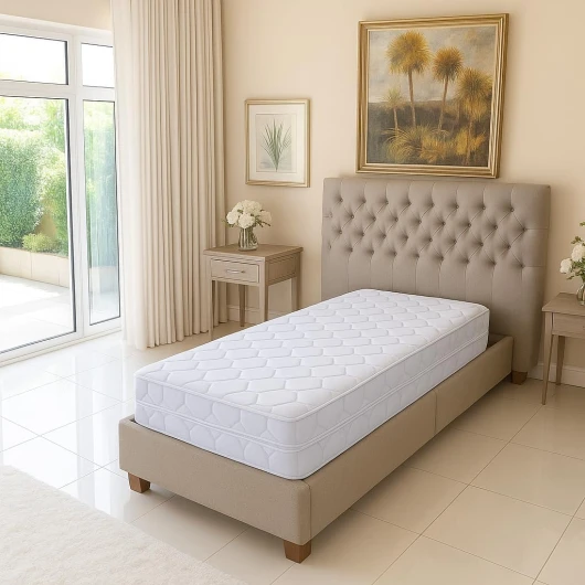 Lot de 2 Matelas 80x200 pour Sommier Electrique ou Mécanique TPR - 20 cm Déhoussable sur 3 côtés Housse Lavable - Soutien Ferme + 2 Protèges Matelas OFFERTS 80 x 200 cm