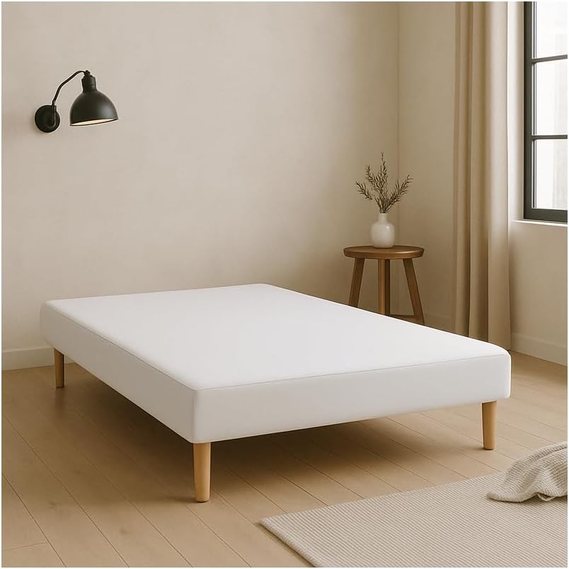 SOMMIER TAPISSIER Blanc 140x190 cm - Fabrication FRANÇAISE ARTIS