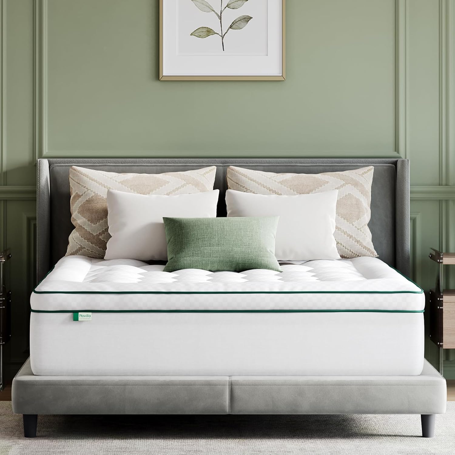 Surmatelas Premium 140x190 cm – Ultra Confort, Douceur et Respirant – 4 Saisons, Poche Profonde 30 cm – Blanc