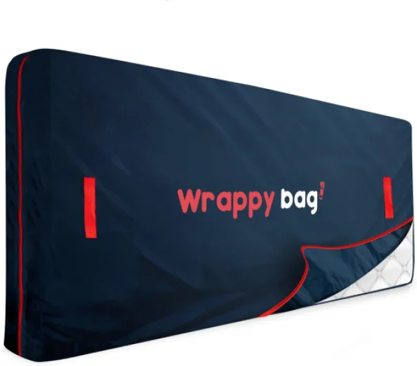Housse de Protection Imperméable en Polyester Oxford pour Matelas – Sac de Rangement Imperméable avec 4 poignées de Transport – pour Déménagement, Stockage & Transport - 90 x 200 cm
