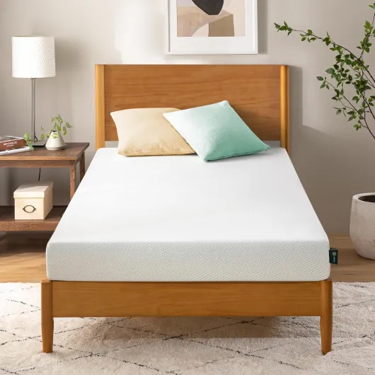 Matelas Simple 80 x 190 cm – orthopédique en Mousse viscoélastique avec 5 Zones de Soutien – Hauteur 11 cm – Moyenne rigidité – Certifié Oeko-TEX – Matelas Ergonomique et Respirant