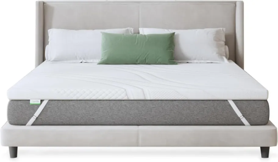 Surmatelas 140x190, 5CM, Surmatelas en Mousse à Mémoire de Forme Gel, Mousse Confort, Doux pour la Peau et Doux, avec Design Antidérapant et Certification de Sécurité, Lavable 5cm 140x190cm