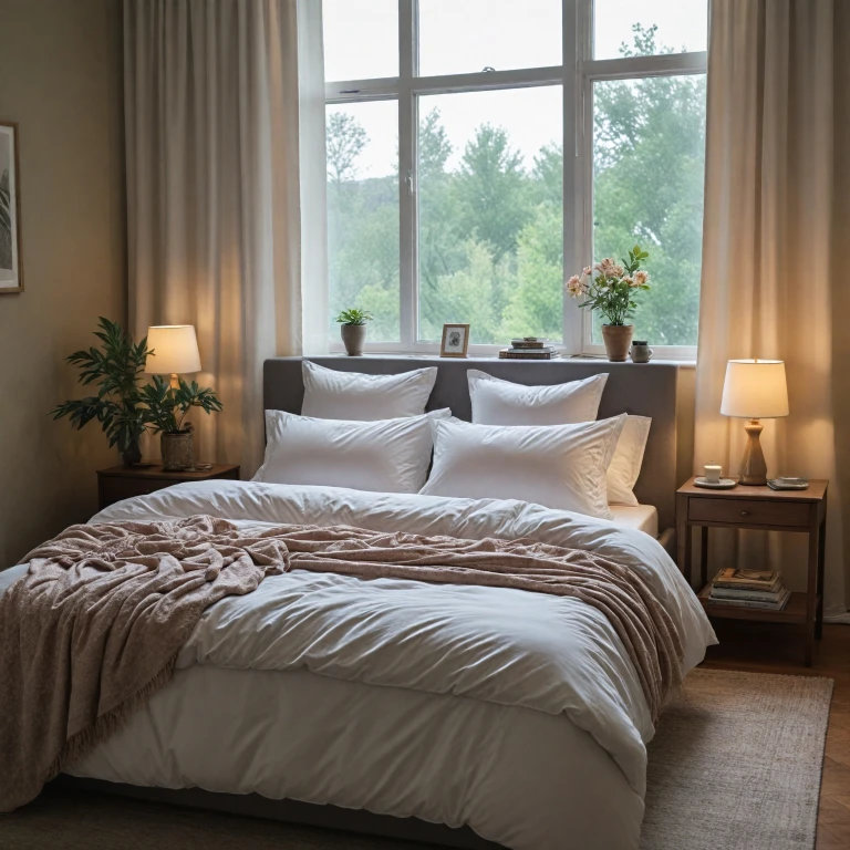 Le confort du drap housse en percale de coton 160x200