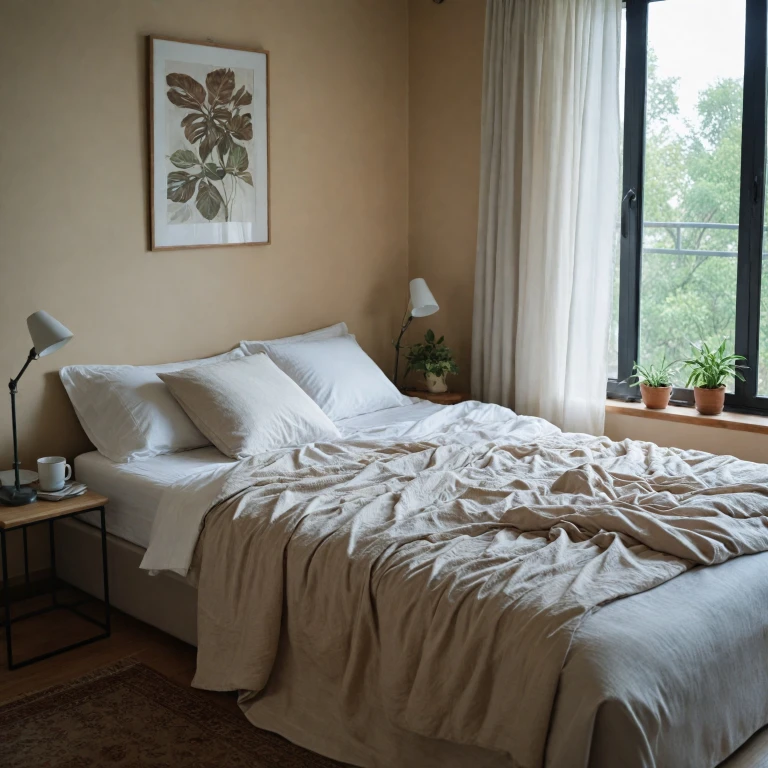 Le confort du drap housse en lin pour votre lit 160x200