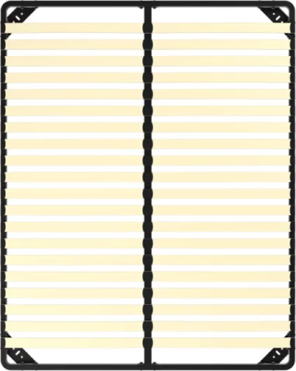 Sommier 160x200cm, Sommiers à Lattes pour Adulte - Cadre de Lit 160x200 avec Sommier, 2x20 Lattes, Résistant et Confortable, Montage Rapide et Facile