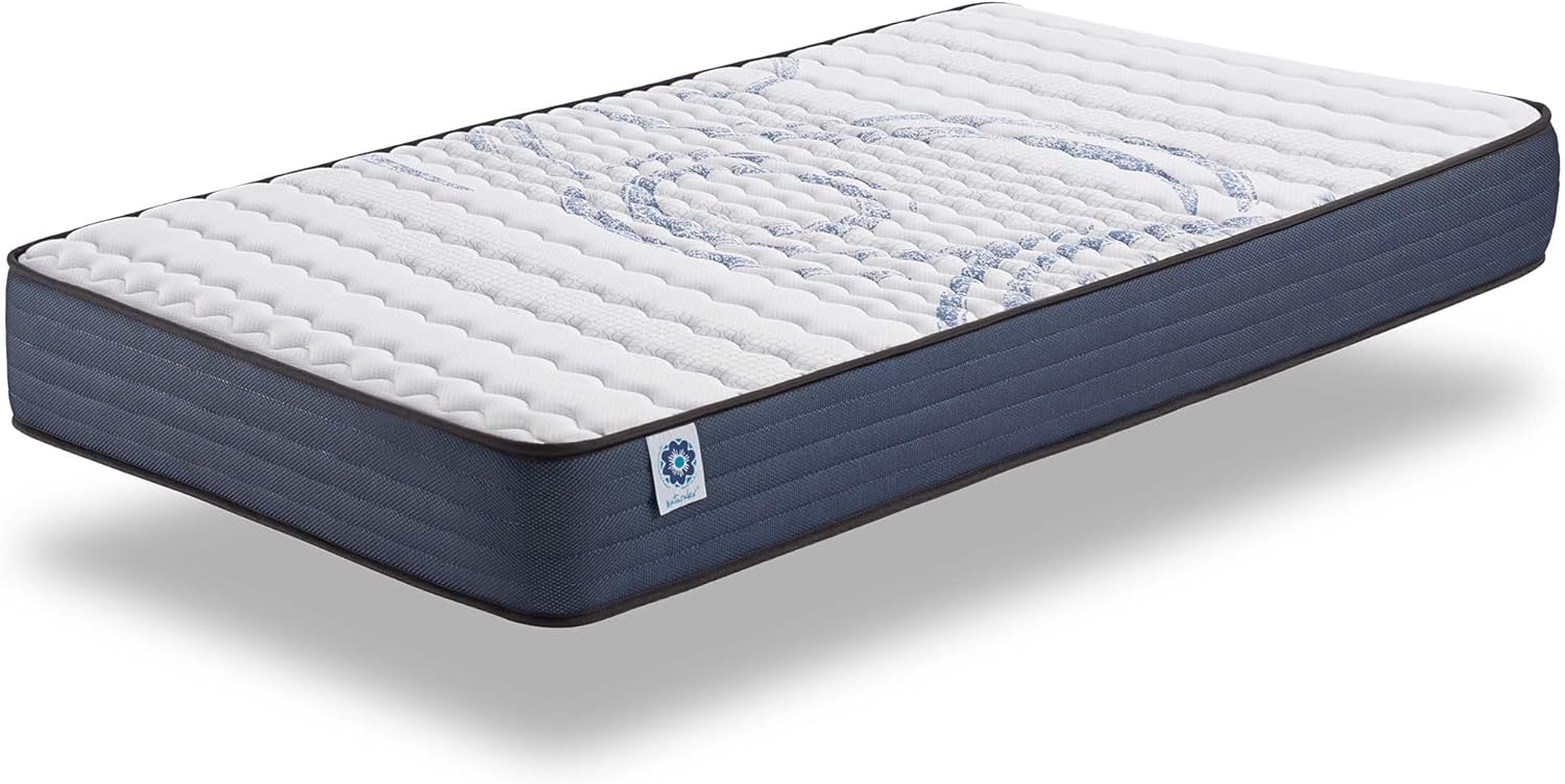 Matelas PerfectSleep 90x190 cm - Soutien Mousse à mémoire de Forme - Accueil Blue Latex - Confort Équilibré - Respirant - 7 Zones - Réversible Face été/Hiver - Fabriqué en Europe 15 CM 90 x 190 cm