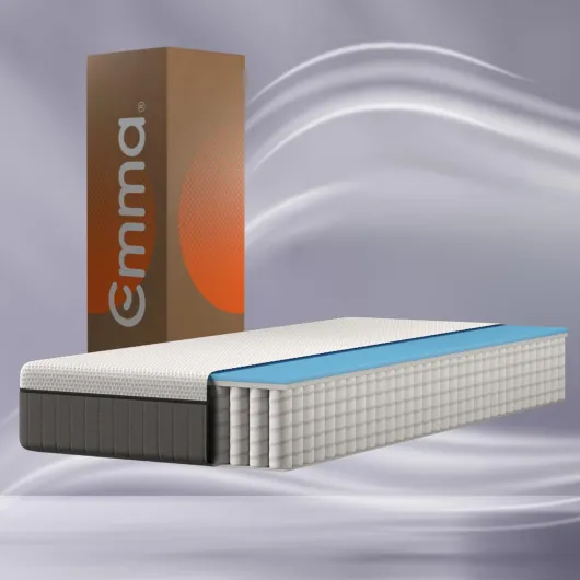 Matelas Original II Plus - Mousse à mémoire de Forme, Ressorts ensachés - 80x200 cm - 22 cm - Moyen-Ferme (H7) - Soutien à 5 Zones - Ergonomique - Ultra Respirant - Housse Lavable - Air + 80 x 200 cm Nouveau modèle Air+