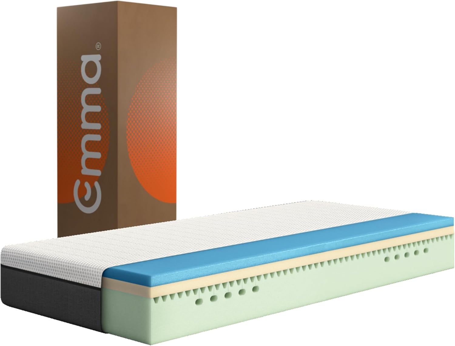 Original Matelas en Mousse 90x190 cm, Hauteur 25 cm, (H2), Matelas à 5 Zones 90 x 190 cm Original