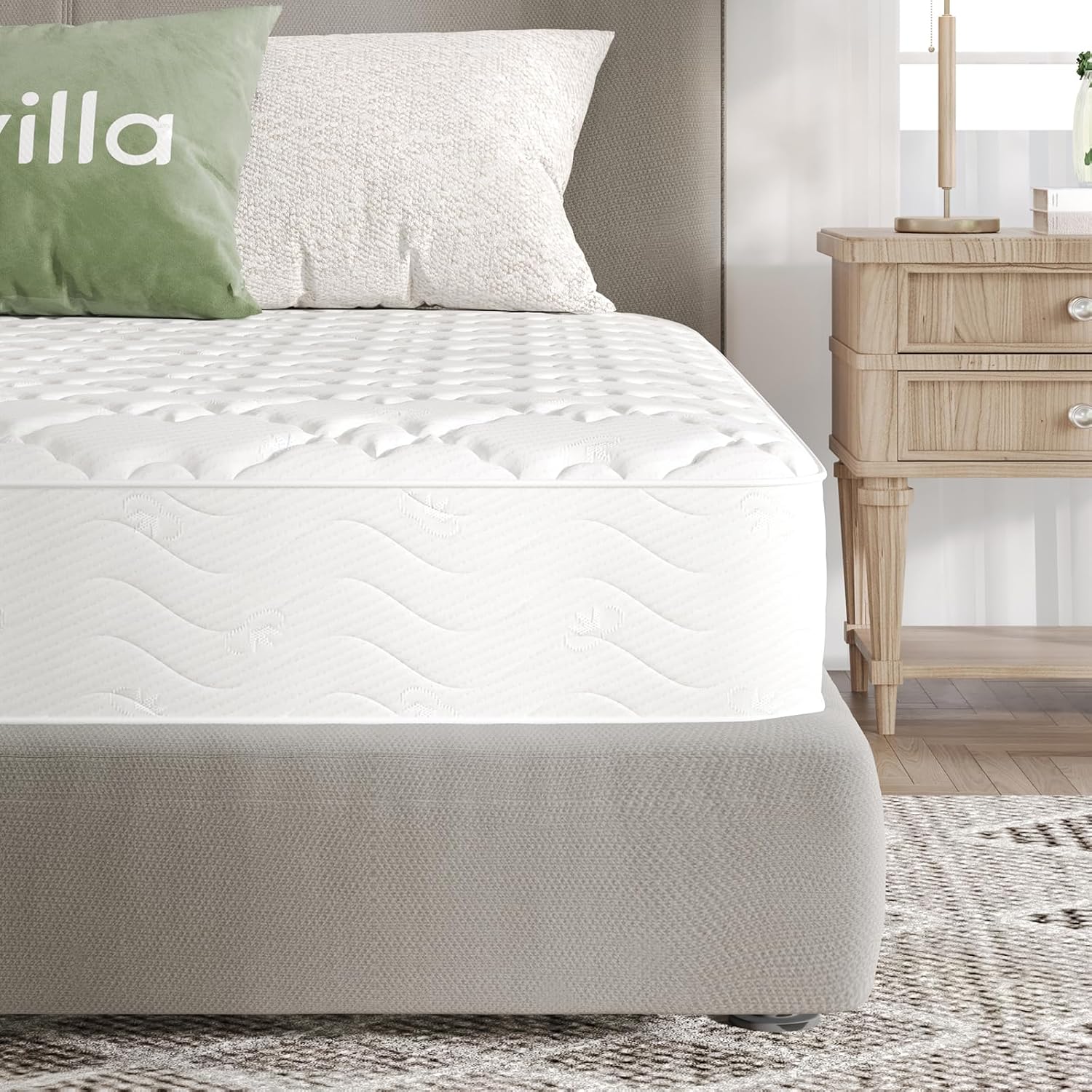Matelas à ressorts ensacés, 140 x 190 cm, 7 zones, mousse confortable, certifié Öko-Tex CertiPUR US, 20 cm 20 cm Ressorts Ensachés 140 x 190 cm