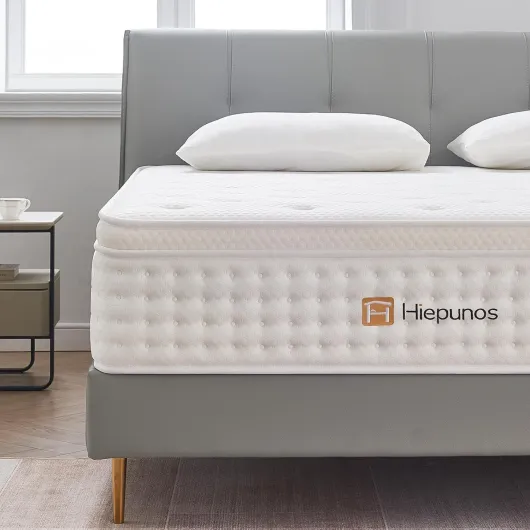 Matelas 90x190 cm, Épaisseur 26cm, Matelas à Ressorts ensachés et à mémoire de Forme, Hybride Matelas, 7 Zones de Confort, H3 Moyenne Ferme, Soutien Parfait, Respirant, (Blanc) 90X190X26