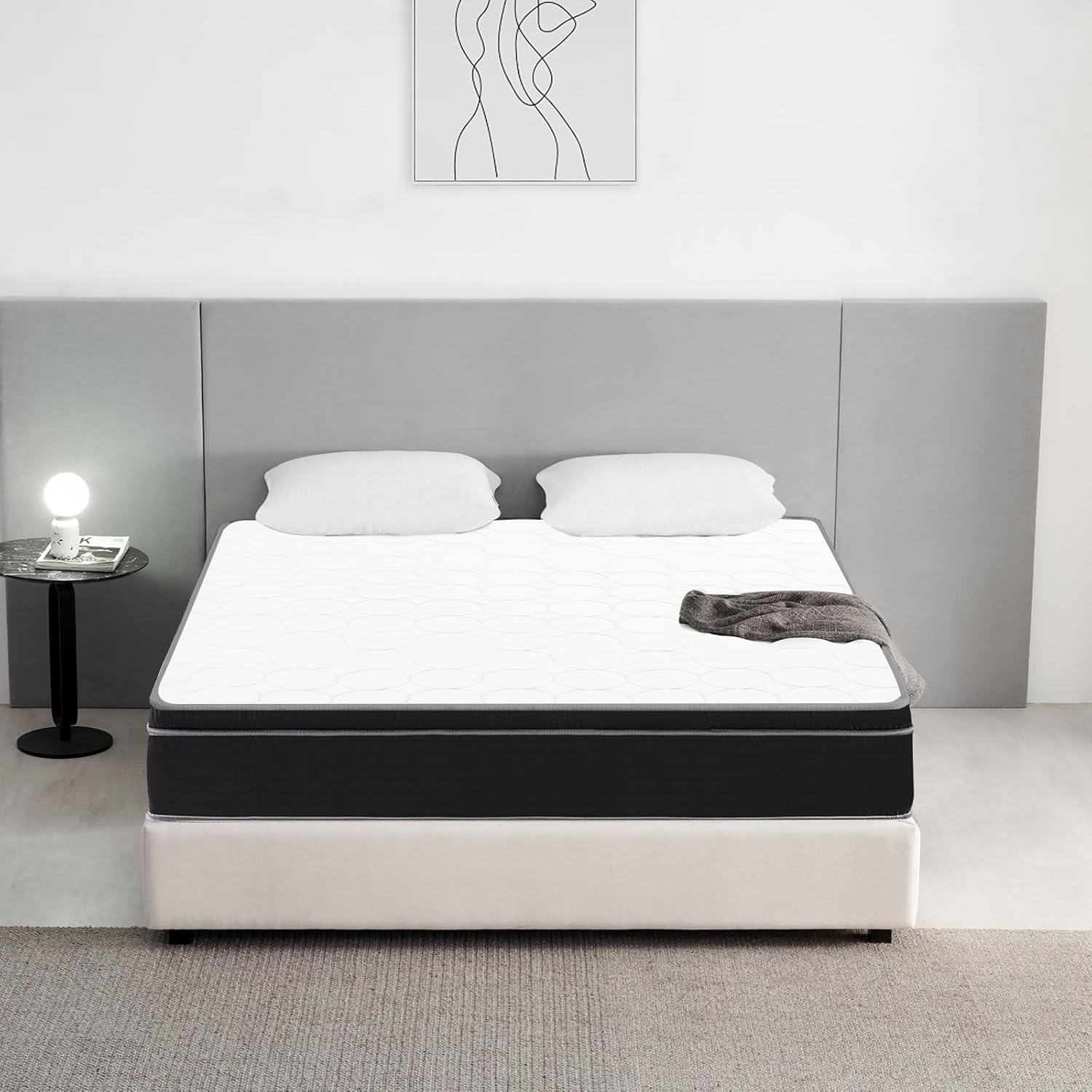 Matelas 160x200 - Épaisseur 25cm - Matelas en Mousse - Matelas Ergonomique (Matelas 160x200x25cm)