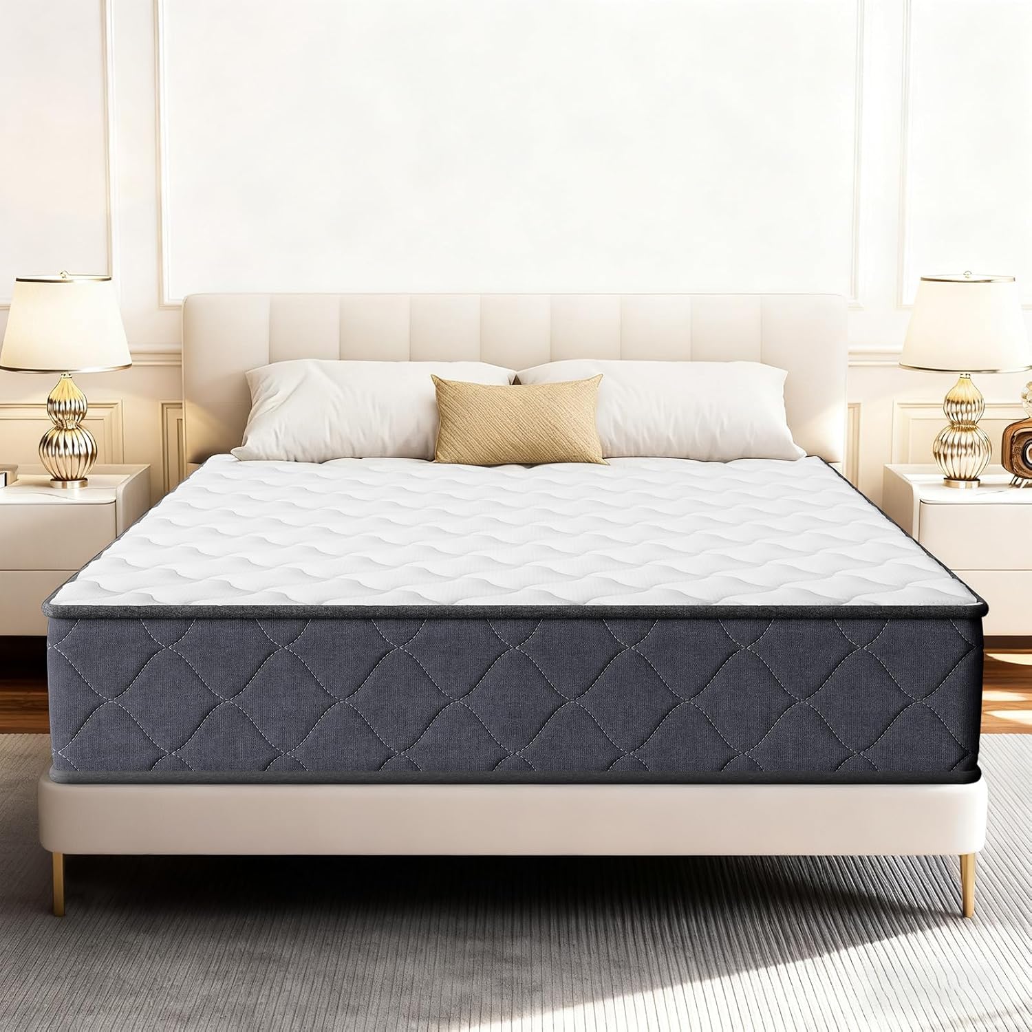 Matelas 160 x 200 - 25CM - Mousse à Mémoire de Forme - Moelleux, Aéré et Anti-acariens - Matelas 2 Places pour Couple ou Famille - Certi Oeko-TEX - Luxe et Sérénité Nocturne 25CM 160 x 200 cm