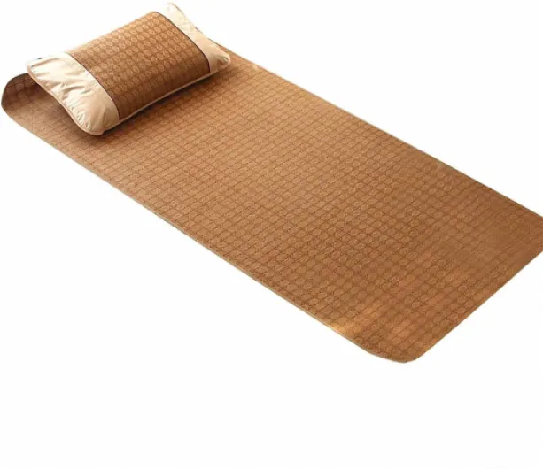 Matelas De Couchage D'été, Matelas En Bambou, Tapis De Rotin, Matelas De Couchage D'été Pliable, Literie D'été En Bambou, Lit De Tapis En Bambou Respirant Pour Dortoir Scolaire à Domicile(180*200cm)
