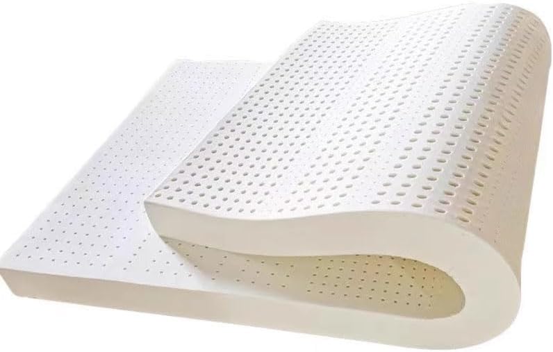 Matelas en latex naturel hypoallergénique/matelas rafraîchissant en latex bio avec soutien orthopédique (taille : 90 x 190 cm, couleur : 2,5 cm) 90 x 190 cm 2,5 Cm.