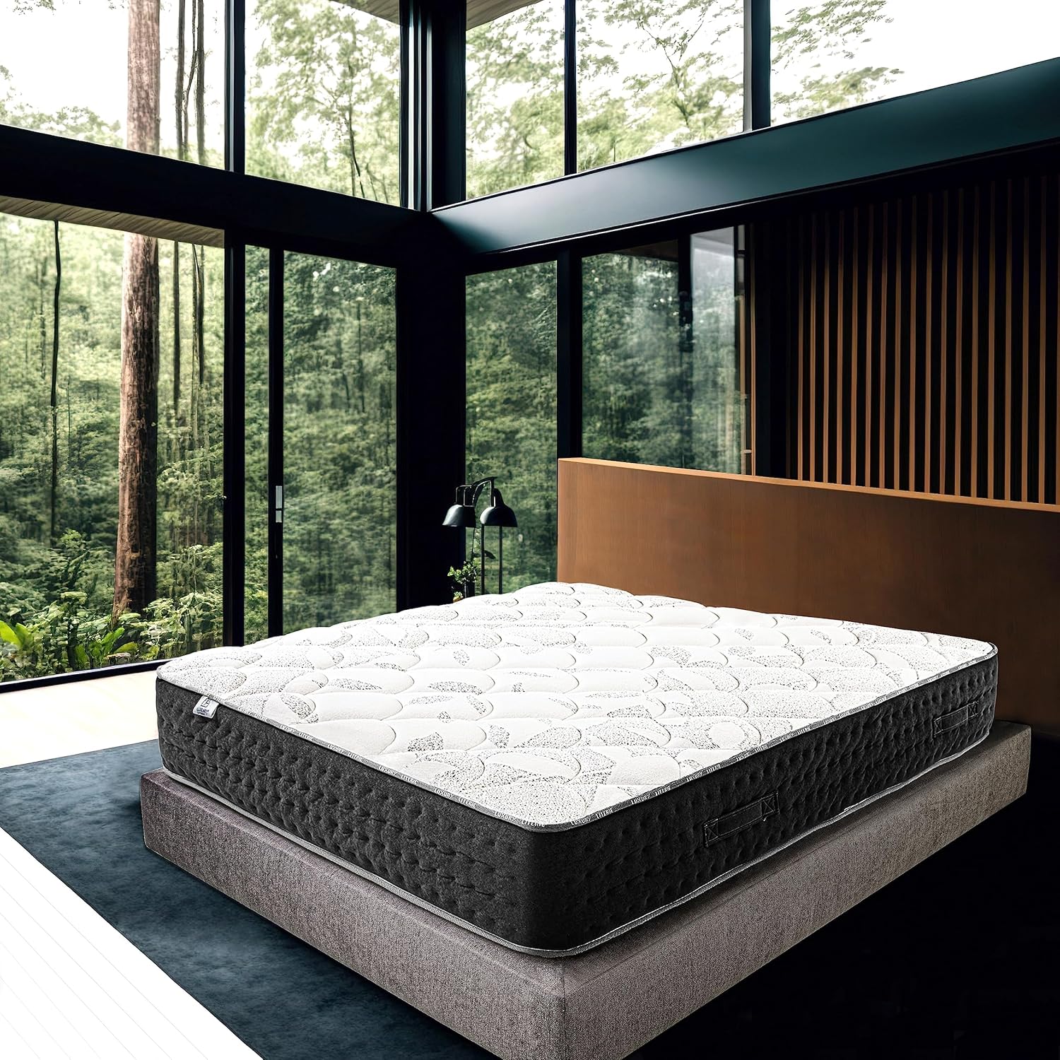 Matelas Sérénité 160 x 200 cm - Ressorts Ensachés - Mousse Haute Densité - Indépendance de Couchage - Soutien Ferme et Durable - 27cm