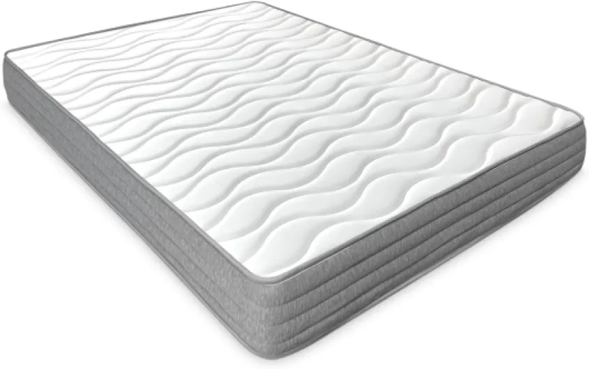 Duérmete Online Matelas 140 x 190 cm viscoélastique Frida avec Face Hiver/été, Ergonomique, Confort et dureté optimales, hygiénique et Respirant, épaisseur 21 cm Gris, Hauteur 21 Cm 140 x 190 cm
