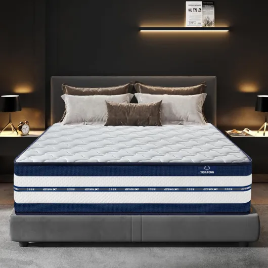 Matelas 140x200 cm Premium, Très épais 26cm, HYBRIDE: Mousse à mémoire de Forme+Ressorts ensachés, Ergonomique, H3 Mi-ferme, Durable, 7 Zones, Hypoallergénique, Respirant, Support à Haute résilience Très épais 26 CM 140 x 200 cm