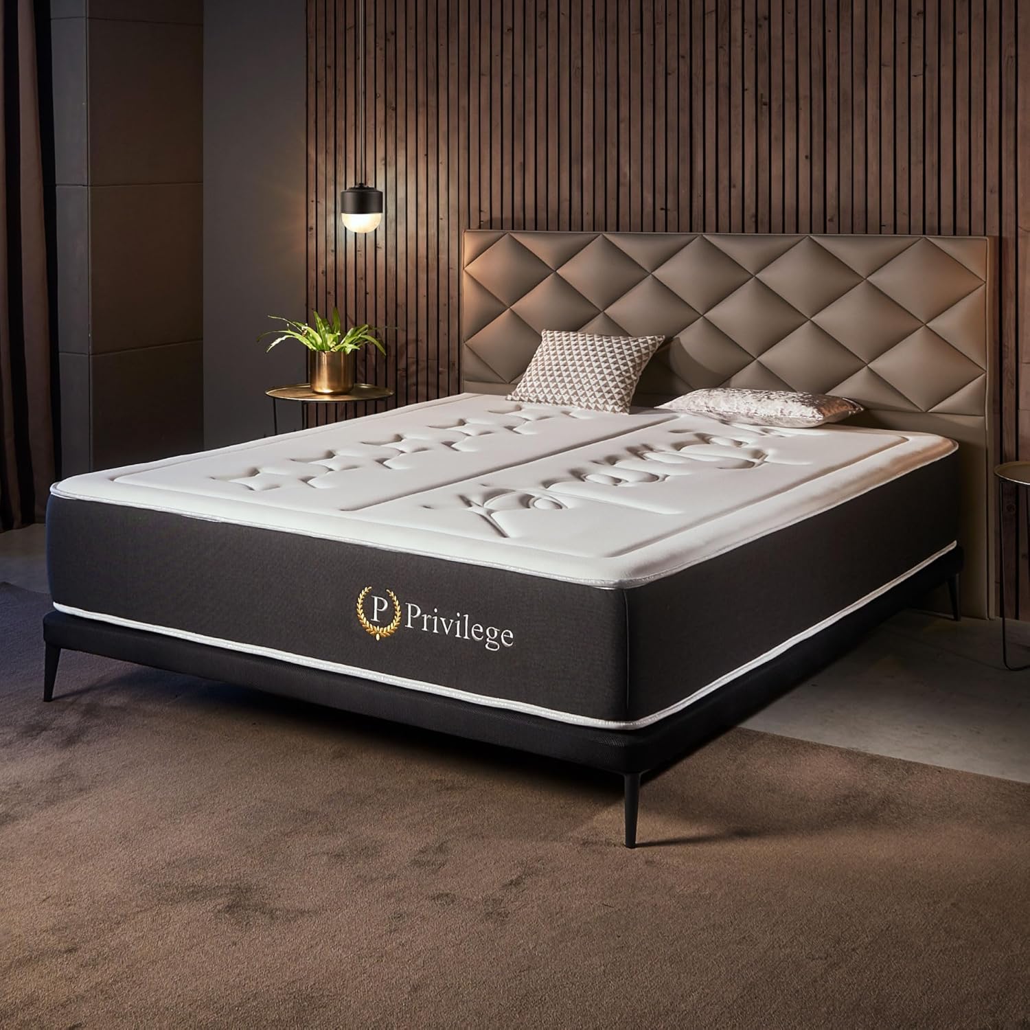 Matelas Privilege 140x190 - Épais 30 cm - Mousse Haute Résilience + Mémoire de Forme Premium - Blue Latex - Soutien Ferme en 7 Zones - Réversible - Respirant - Fabriqué en Europe 140 x 190 cm 30 cm - Mousse Premium