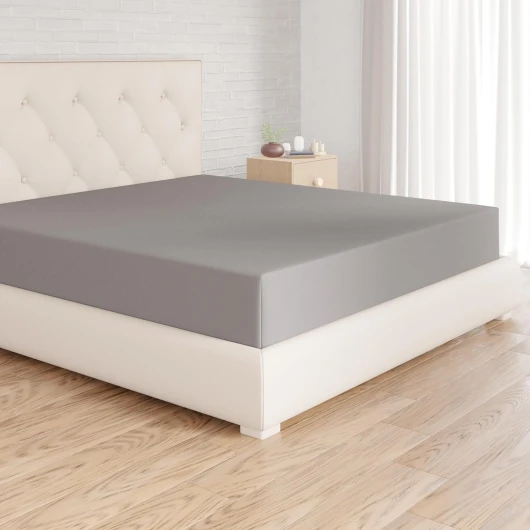 Drap Housse, 180 x 200 x 30 cm, en Polyester Microfibre pour Matelas Épais jusqu'à 30 cm, Gris Foncé 180 x 200 x 30 cm Gris Foncé