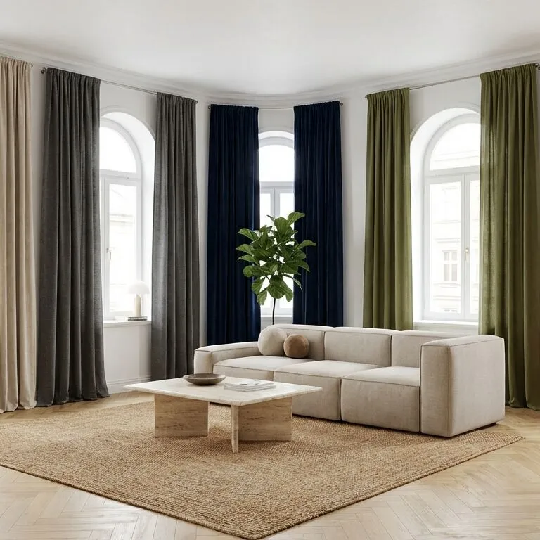 Quelle couleur de rideaux avec des murs blancs