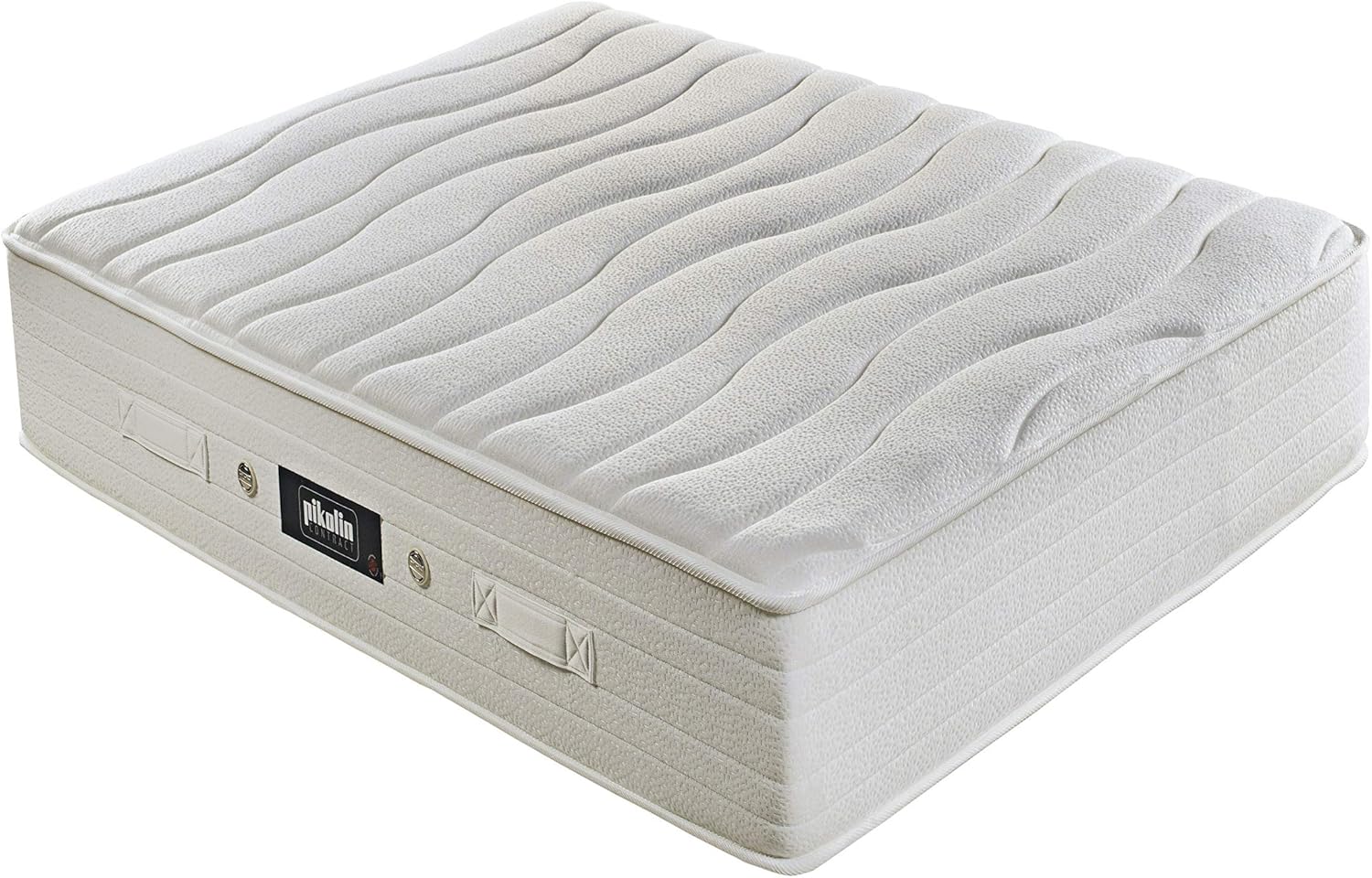 PIKOLIN Normablock B Hotel CM11043 Matelas à ressorts avec fermeté moyenne, hauteur 32 cm, rembourrage en mousse viscoélastique tissu Sanitized et amortisseur HR Optima 180 x 200 cm