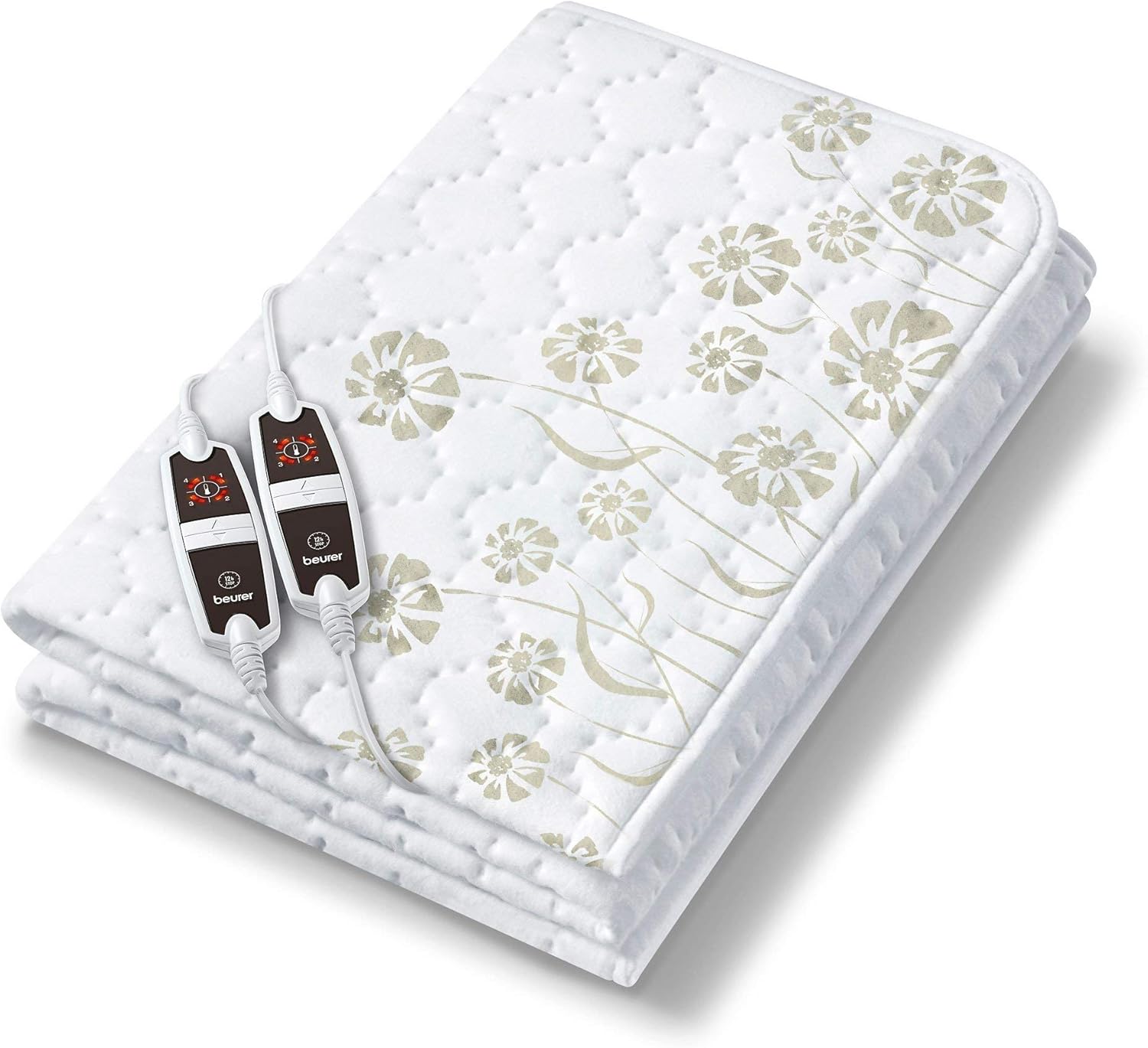 UB 68 XXL Surmatelas chauffant double, 150 x 160 cm, 2 zones de température, 4 niveaux de température, système de sécurité, minuterie, lavable en machine Non-tissé souple