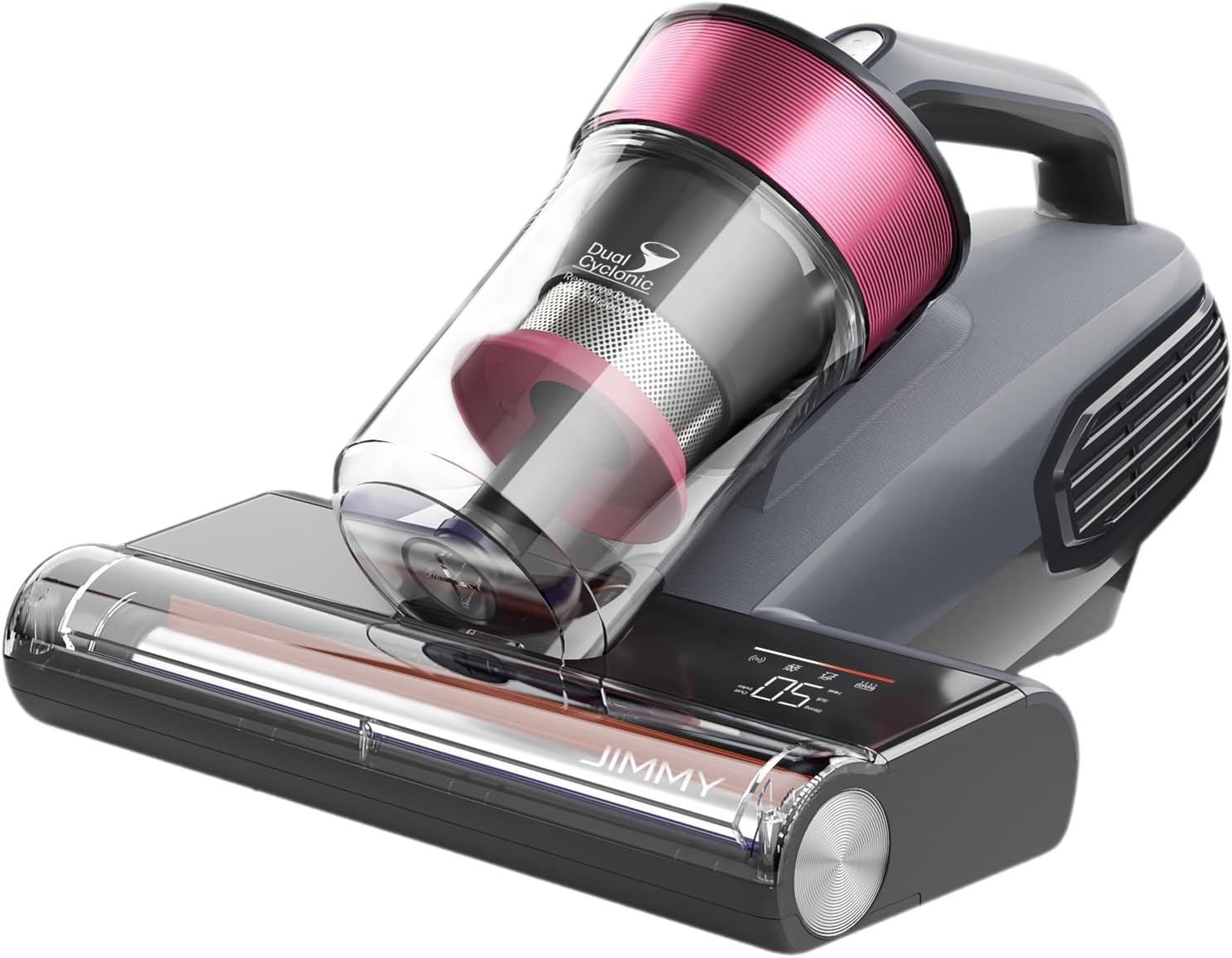 BX8 Aspirateur à Main pour Matelas Anti-Acariens avec Lampe UV-C, Chauffage à 65°C, Capteur d'acariens, écran LED, Fonction ions Négatifs