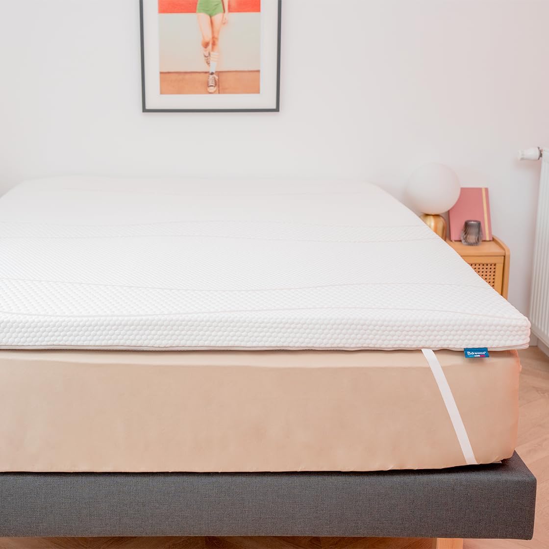 Bdreams - Surmatelas Mémoire de Forme 160x200cm - Rolls - Qualité Hôtellerie - Morphologique - Epaisseur Totale de 6,5 cm - Confort Enveloppant - Fabrication Française 160 x 200 cm