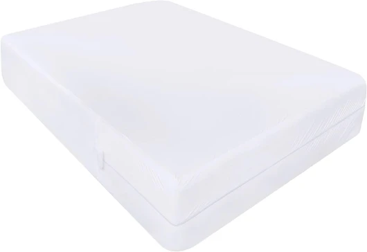 Housse De Matelas 160 x 200 x 30 cm Imperméable avec Fermeture éclair, Certifiée Oeko-TEX, Protégé Matelas