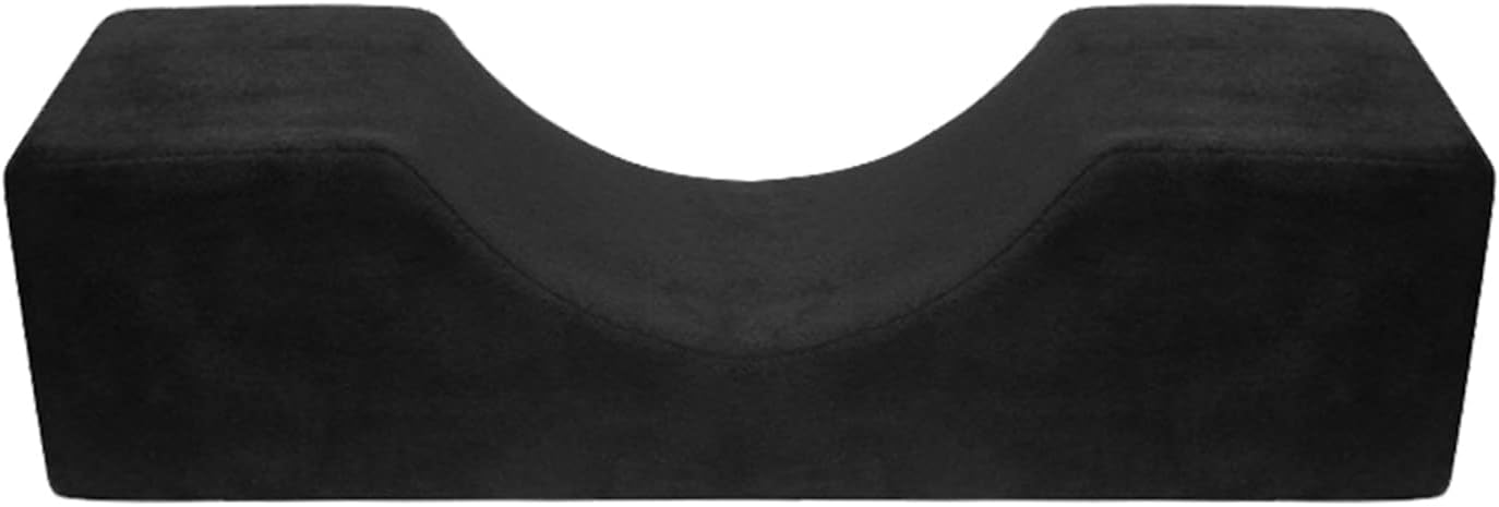 Coussin Extension Cils Forme U: Professionnel Oreiller pour Extension Cils - Oreiller Ergonomique Cervical pour Salon de Beauté ou Maison Noir