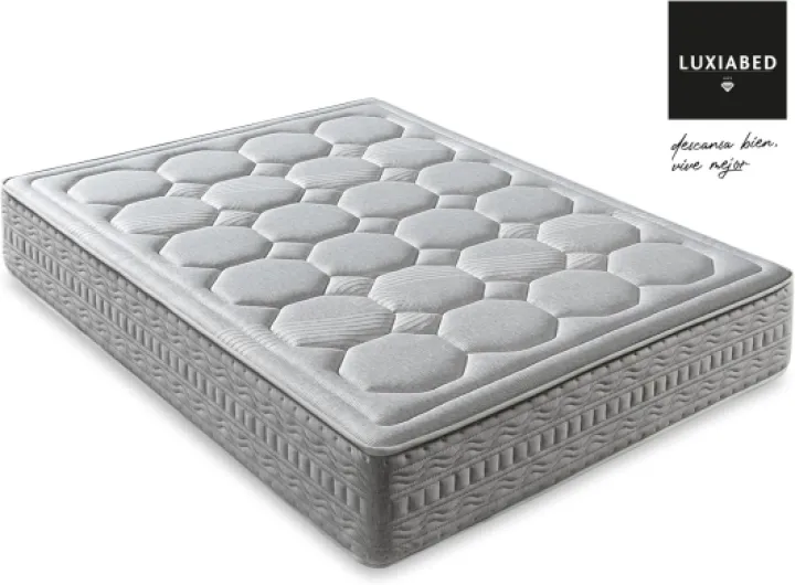 Matelas 200X200 Memoryvex Mousse à Mémoire Réversible Hiver/Été Matrimonial, Anti-Acariens, Hypoallergénique, Respirant, Ferme Moyenne, Modèle RoyalFresh Épaisseur 32 cm 200 x 200 cm Hauteur 32 cm