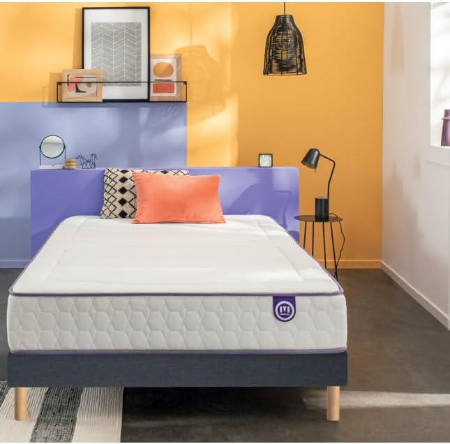 Merinos Matelas Beauty Bed 200x200 Ressorts et Mousse à mémoire de Forme