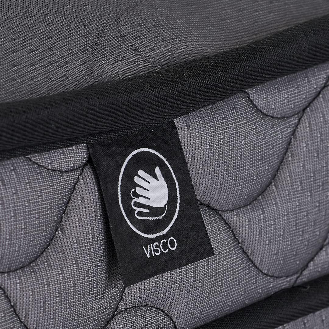 Matelas Serenity 140 x 190 cm - Epaisseur 30 cm - Triple Technologies - Mousse à Mémoire de Forme - Latex - Ressorts Ensachés - Coutil 100% Coton - Accueil Tonique Soutien Ferme - Équilibré