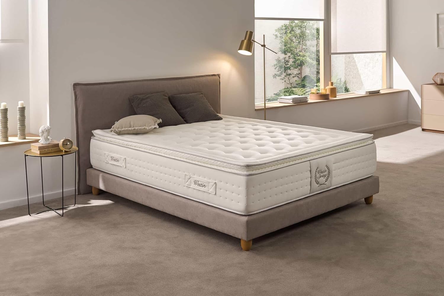 Westin Spring Matelas à mémoire de forme 140 x 190 cm, maximum de confort, hauteur +/- 30 cm, matelas à ressorts ensachés, Pression Care System, toutes les dimensions