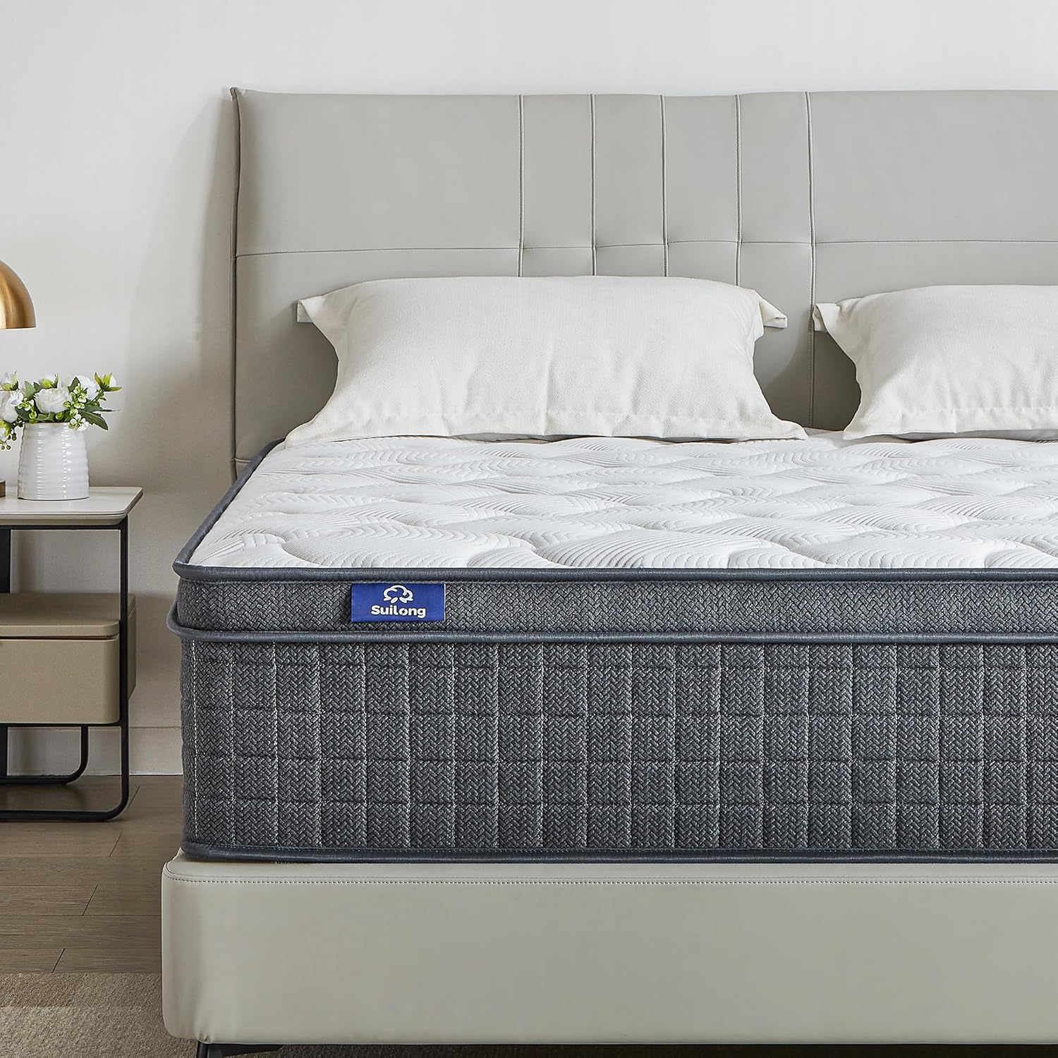 Matelas 90x190cm H3 H4 Épaisseur 26 cm, Matelas à Ressorts Ensachés Mousse Mémoire de Forme, Hybride Matelas, 7 Zone Parfait Soutien Confort - Certifié Oeko-Tex 90x190cm-26cm