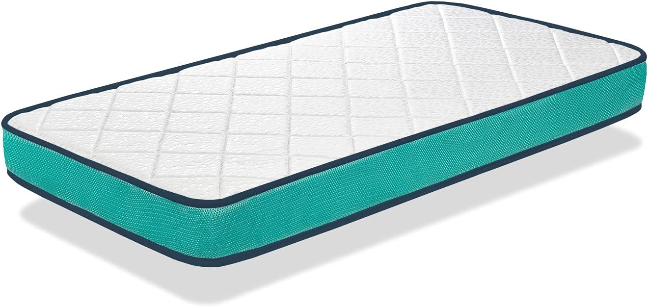 Matelas Bébé Axel 60X120 Epaisseur 10 CM - Noyau Mousse perforée et Anti Bactérien 60 x 120 cm