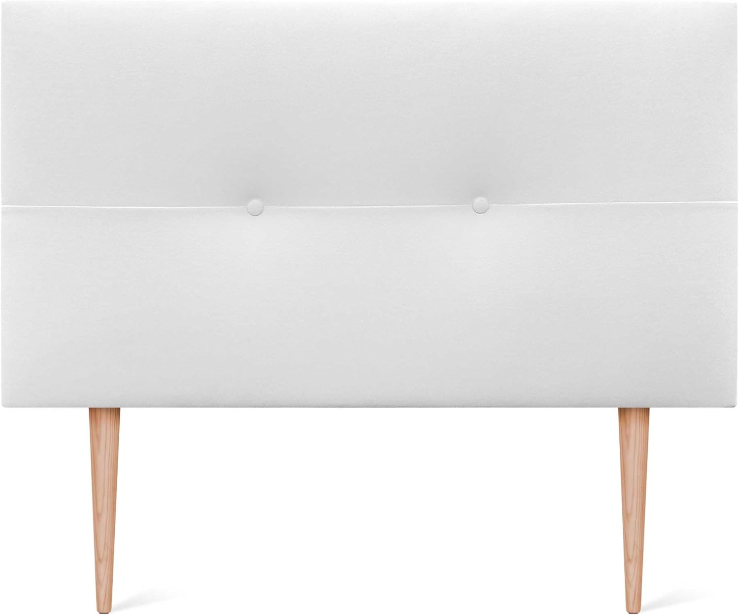 DHOME Tête de lit en Similicuir ou en Tissu AQUALINE Pro Haute qualité d'ameublement Gamme DE Couleurs Nouvelles Tête de lit Deluxe (Tissu Blanc, 110x105cm avec Pieds (Lits 80/90/105)) Tissu Blanc 110x105cm avec pieds (lits 80/90/105)