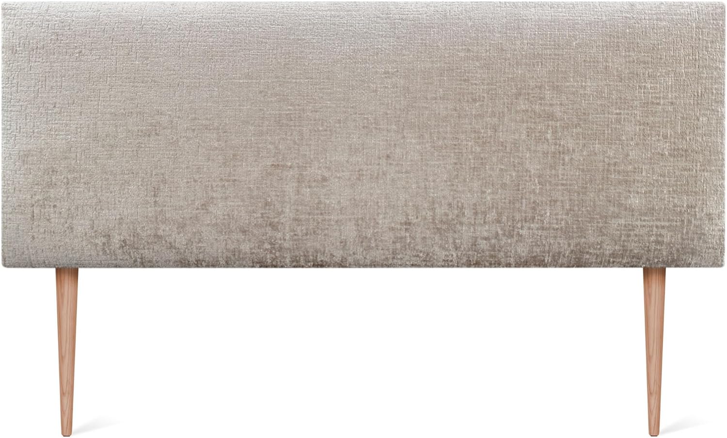 DHOME Tête de lit Finition Laine Écologique Premium Unie avec Pieds Tête de Lit Rembourrée Lit Chambre Coussinné Winter Luxury (Beige, 160 cm) 160 cm Épaisseur : 8 cm Beige