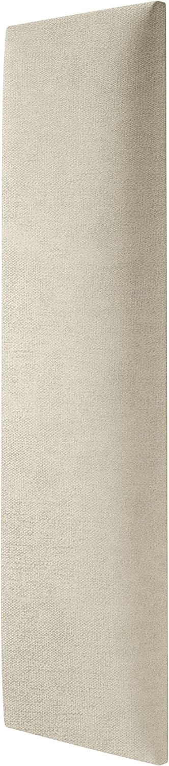 MOLLIS Panneau Rembourré, Panneau Mural Rectangulaire et Décoratif, comme Tête de Lit ou Protection Contre Les Chocs, Réduit Le Bruit et Améliore L'acoustique, en Mousse, 60 x 15 cm, Sable Sable 60 x 15 cm
