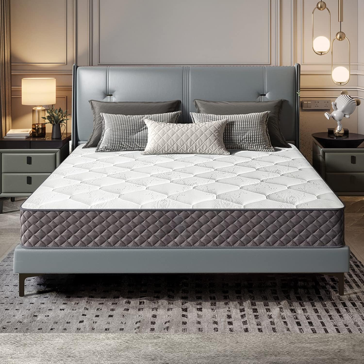 IZTOSS Matelas 160x200cm - Épaisseur 26cm - Luxe Matelas de Lit d'Adulte et d'enfant - Mousse à Mémoire - 7 Zones de Confort Mousse Mémoire Adaptative Matelas 160x200x26cm