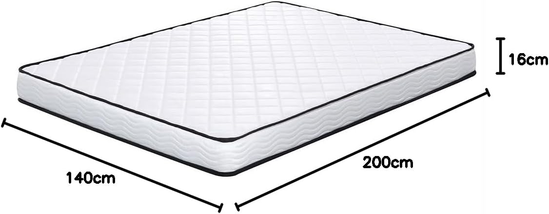 IZTOSS Matelas 140x200 cm - Épaisseur16cm Luxe Memoire de Forme Matelas - Rembourrage Super Soft (140x200x16cm-Mousse A Mémoire)