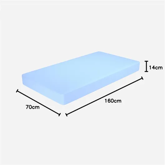 I sogni Italiani Plus H14 PlusH14 70x160, Mousse de polyuréthane, Blanc, 70x160 cm