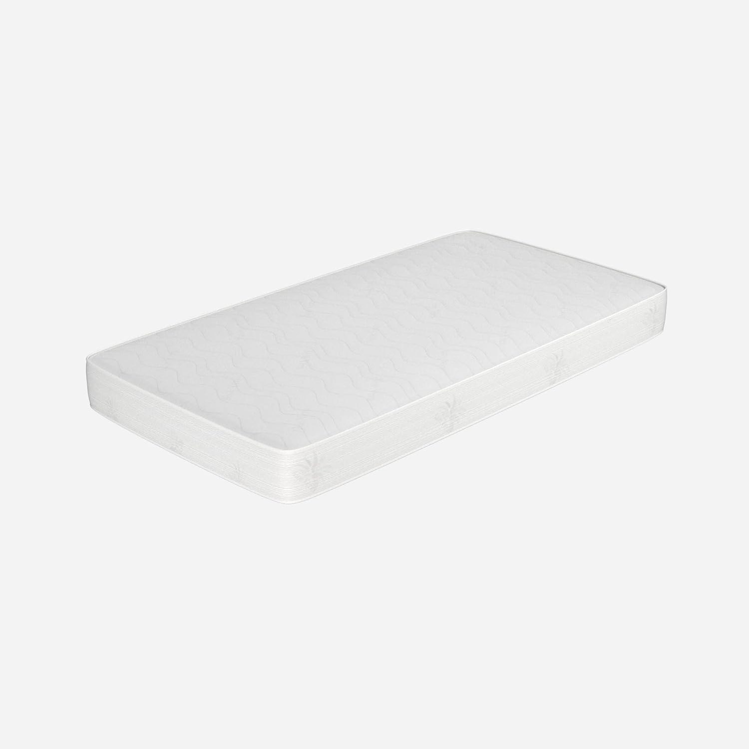Matelas une place, 80 x 190 cm, 10 cm de haut, pour lit pliant, pliable, avec revêtement en Aloe Vera, hypoallergénique et anti-acarien Plus H10