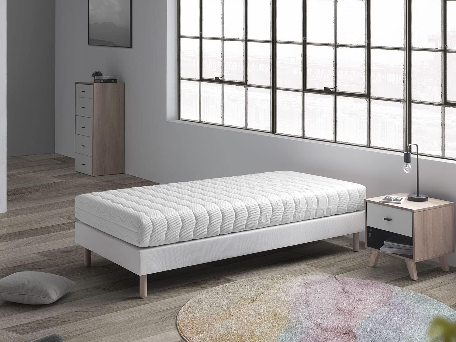 Matelas 90X190 LIT Enfants Épaisseur 18 CM ZAFIR - Mousse, Antiacarien et Déhoussable, idéal pour Les Lits gigognes et lit cabane 90 x 190 cm