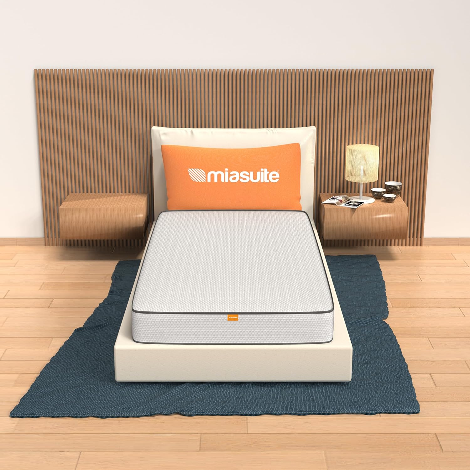 I sogni italiani Matelas simple pour lit 90 x 200cm, H10 cm – Waterfoam, dispositif médical, orthopédique 90 x 200 cm Blanc