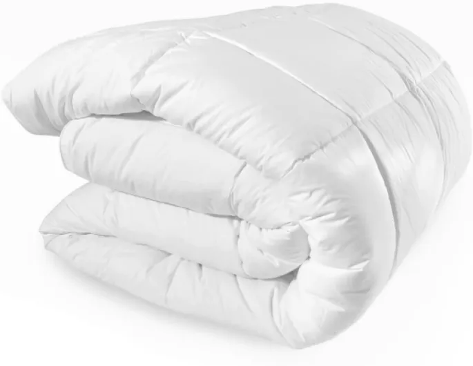 Couette Très Chaude 2 Personnes, Sensation Duvet, Enveloppe coton, Blanc, 220x240 cm 220x240 cm Unique